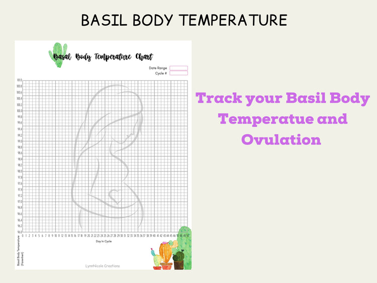 IVF Planner Inserts with BBT Chart, Cycle Tracker, and Undated Calendar, IUI Planner, Infertility, Fertility Planner, Fertility Journal