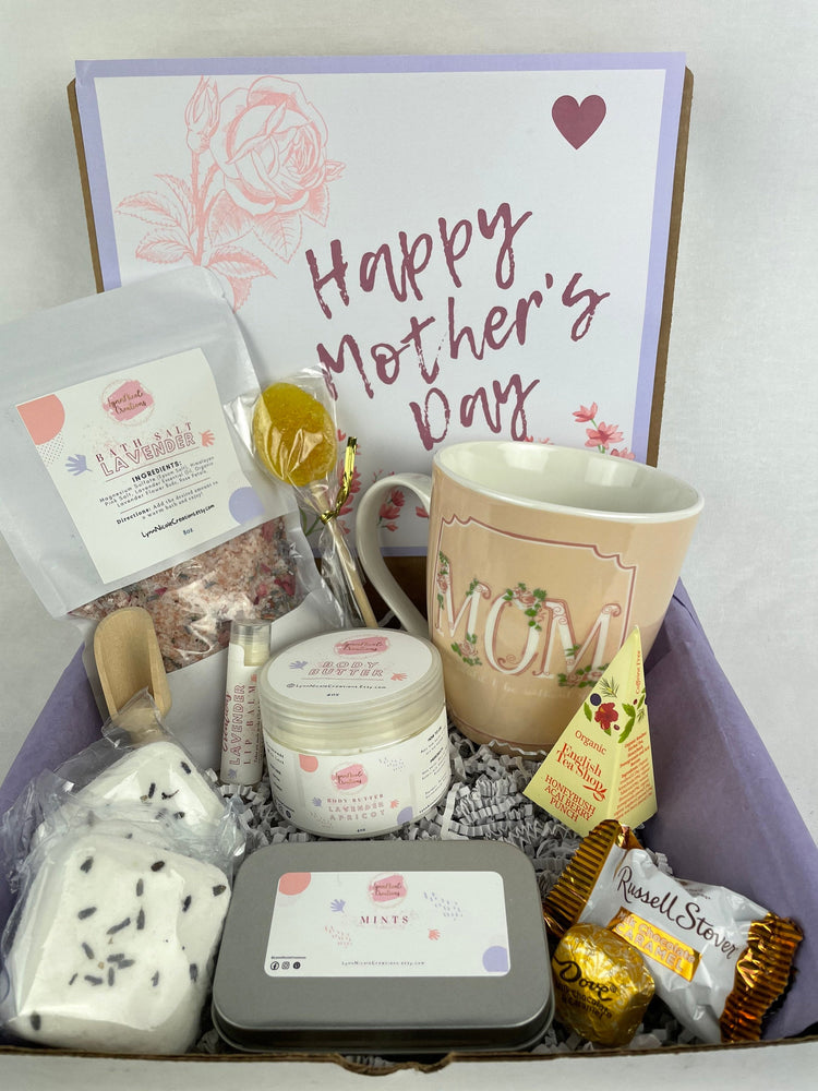 Relax and Pamper Gift Box, Mom Spa Gift Set, Mother's Day Gift, Thinking of You Care Package, Self Care Basket, Mama Self Care Kit