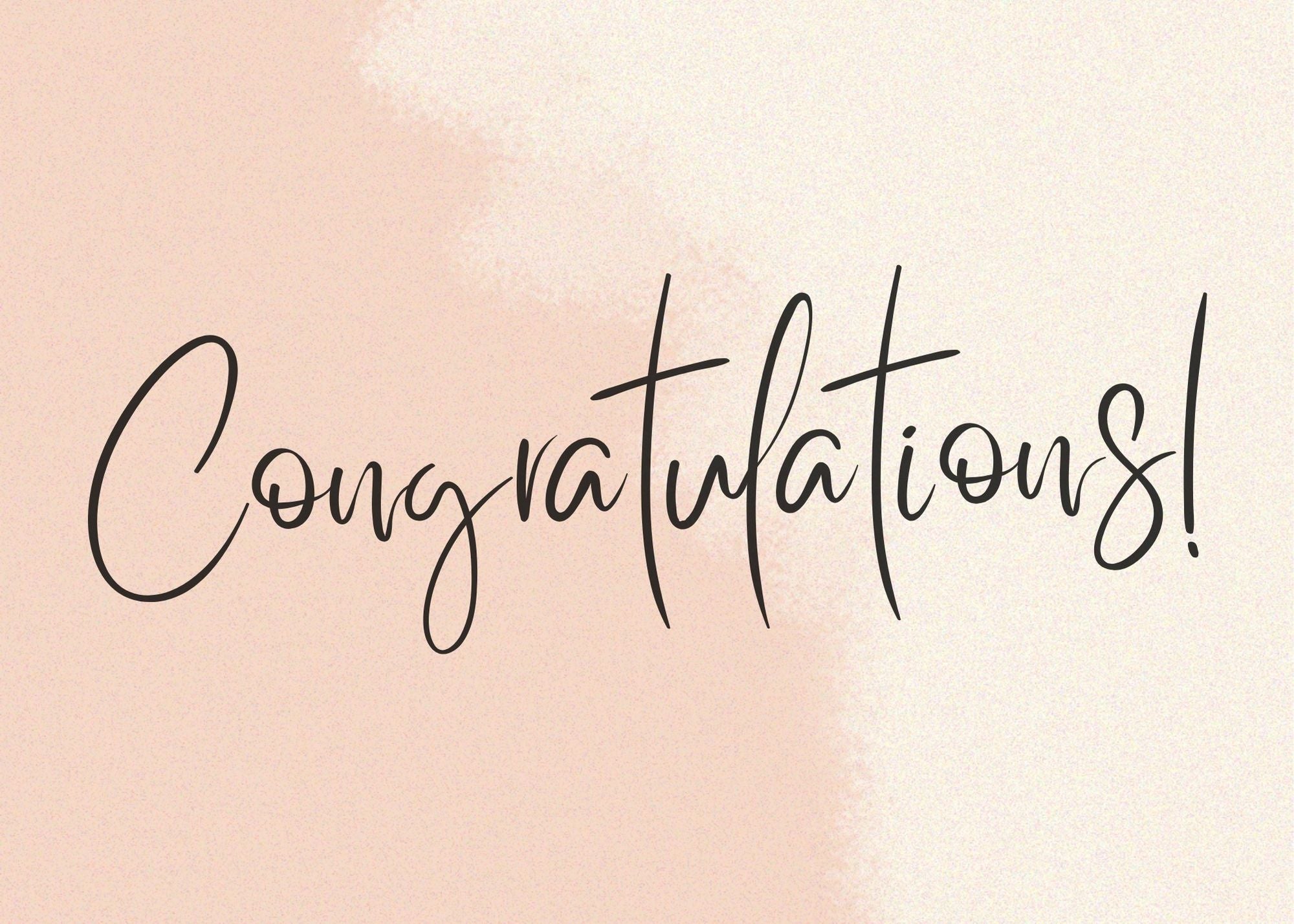 Congratulations