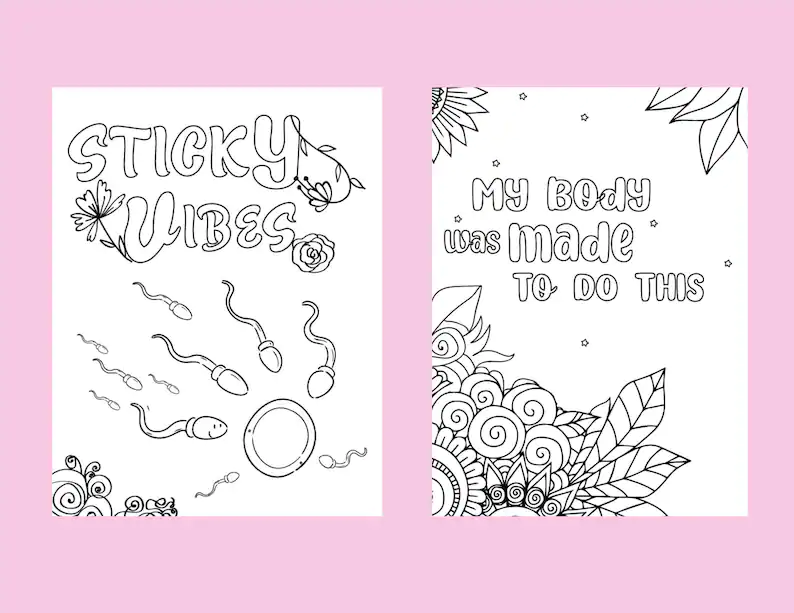 Printable Fertility Coloring Pages – LynnNicole Creations
