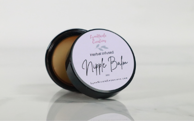 Lanolin-free natural nipple balm for sore cracked nipples