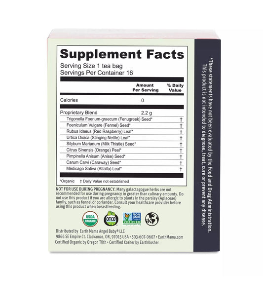 Organic lactation tea for new moms postpartum 